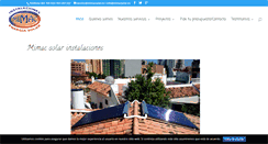 Desktop Screenshot of mimacsolar.es